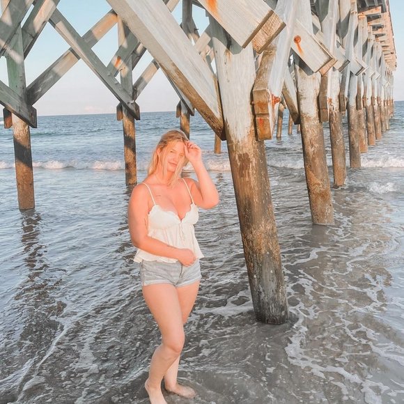 White Cider Ruffled Tank - Picture 3 of 4